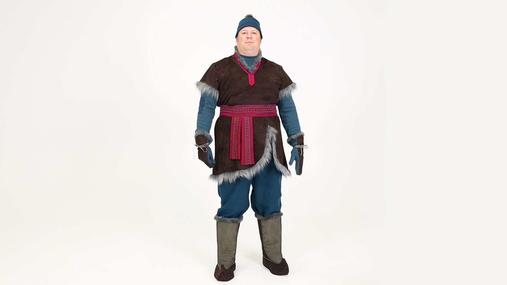 FUN4833PL_Men's Plus Size Authentic Disney Frozen Kristoff Costume